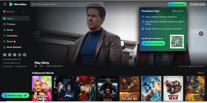 moviebox dasboard