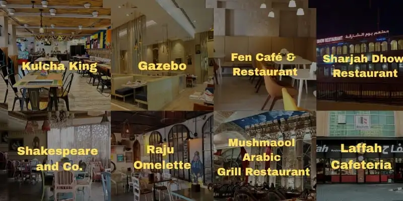 sharjah cheap restaurant names