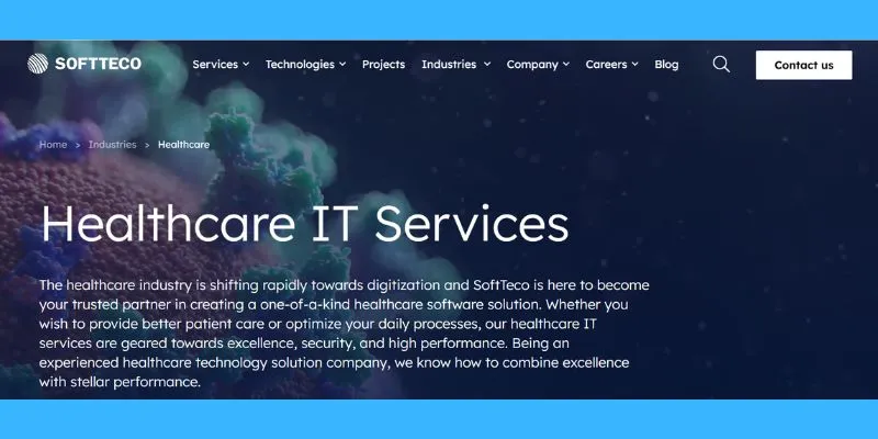 softteco webpage