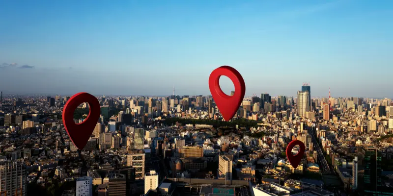 indicating location